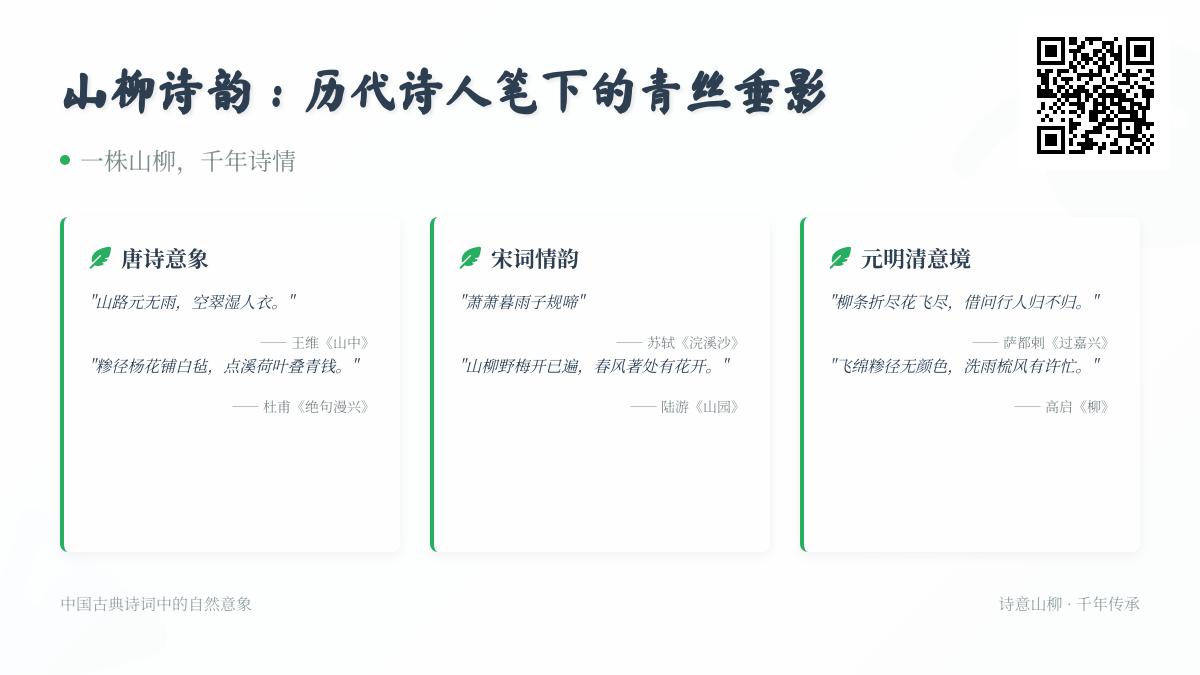历代诗人如何用山柳意象表达情感 10首关于山柳的经典诗词赏析